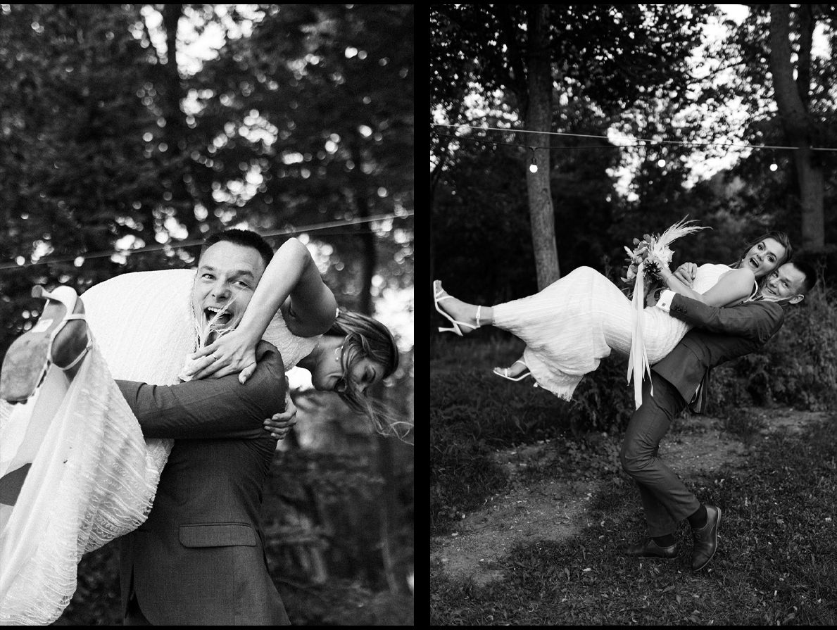 mini sesje w dniu ślubu